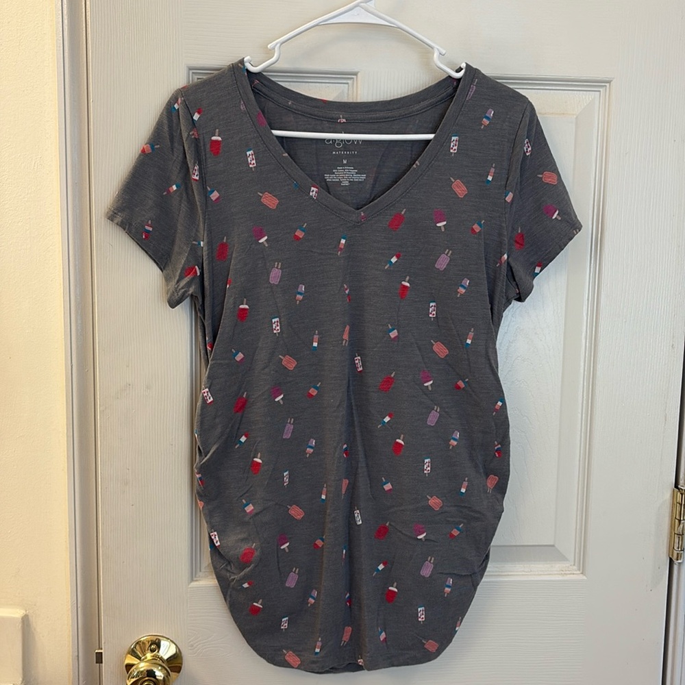 Maternity Short Sleeve Top - a:glow - Size M